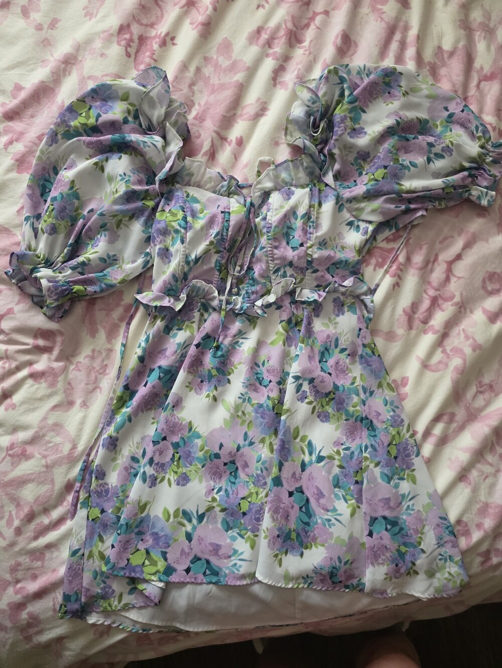 For Love And Lemons Floral Mini Dress